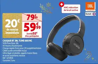 Auchan CASQUE BT JBL TUNE 660 NC offre