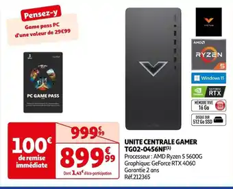 Auchan UNITE CENTRALE GAMER TG02-0456NF(¹) offre