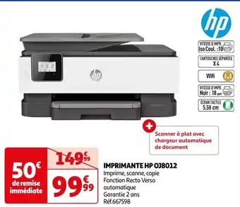 Auchan IMPRIMANTE HP OJ8012 offre