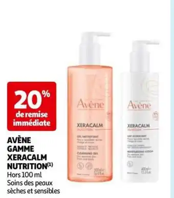 Auchan AVÈNE GAMME XERACALM NUTRITION (¹) offre