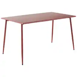 Jardiland Ecloz - table evolution terracotta l.140 x l.80 x h.73 cm offre