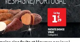 Auchan PATATE DOUCE VRAC offre