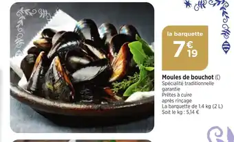 Maximarché Moules de bouchot offre