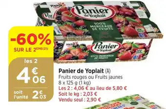 Maximarché Panier de Yoplait offre