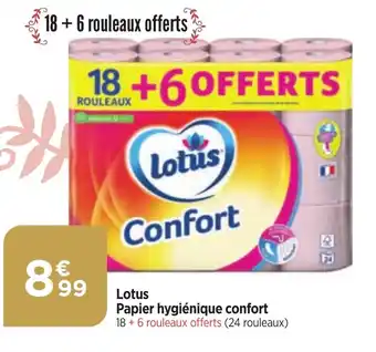 Maximarché Lotus Papier hygiénique confort offre