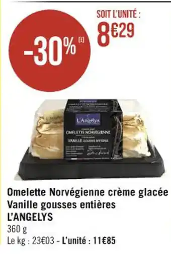 Omelette Norvégienne crème glacée Autres variétés ou poids disponibles Vanille gousses entières L'ANGELYS