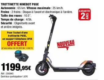 Autobacs TROTTINETTE NINEBOT P65E offre