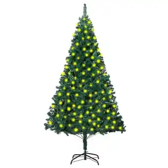 Bricomarché Vidaxl arbre de noël artificiel pré-éclairé et branches épaisses vert offre