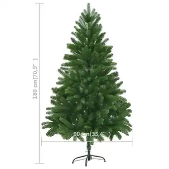 Bricorama Vidaxl arbre de noël artificiel pré-éclairé et boules 180 cm vert offre