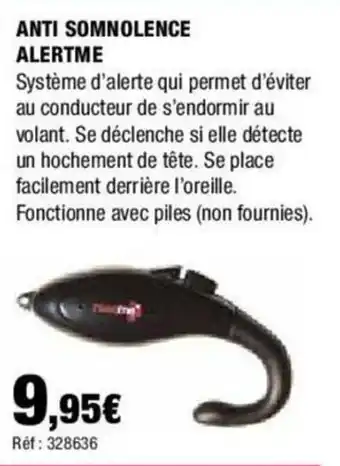 Autobacs ANTI SOMNOLENCE ALERTME offre