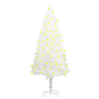 Bricorama Vidaxl arbre de noël artificiel pré-éclairé blanc 120 cm offre