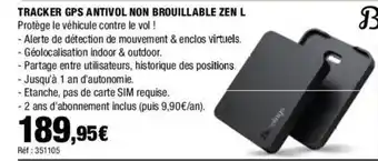 Autobacs TRACKER GPS ANTIVOL NON BROUILLABLE ZEN L offre