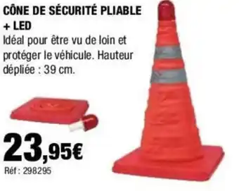 Autobacs CÔNE DE SÉCURITÉ PLIABLE + LED offre
