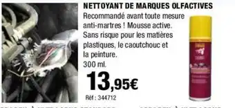 Autobacs NETTOYANT DE MARQUES OLFACTIVES offre