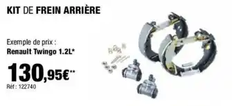 Autobacs KIT DE FREIN ARRIÈRE offre