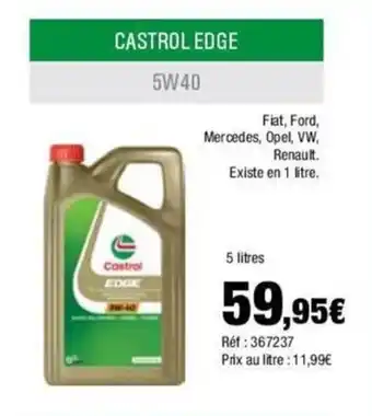 Autobacs CASTROL EDGE 5W40 offre