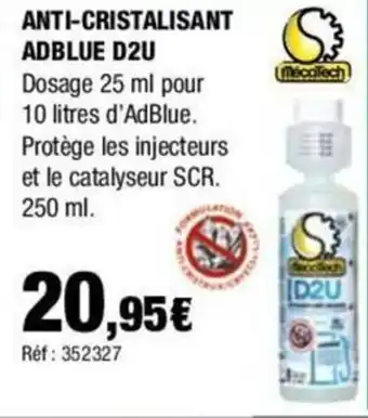 Autobacs ANTI-CRISTALISANT ADBLUE D2U offre