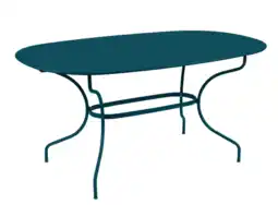 Jardiland Table de jardin fermob ovale opéra bleu acapulco offre