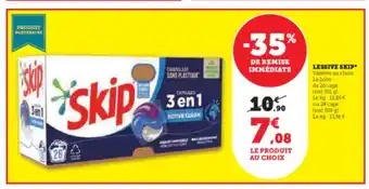 Hyper U LESSIVE SKIP offre