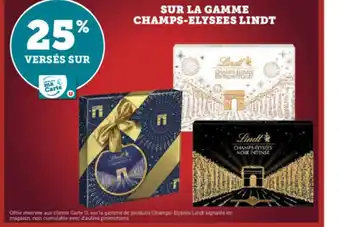 Hyper U SUR LA GAMME CHAMPS-ELYSEES LINDT offre