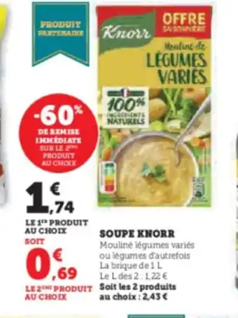 Hyper U SOUPE KNOR offre