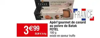 Cora x Carrefour Feyel apéri’gourmet de canard au poivre de batak offre