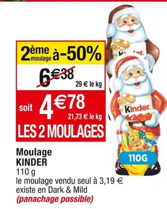Cora x Carrefour Kinder moulage kinder offre