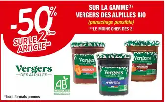 Cora x Carrefour Vergers des alpilles -50% sur le 2ème article sur la gamme vergers des alpilles bio offre