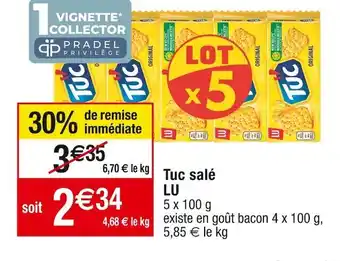 Cora x Carrefour Lu tuc salé offre