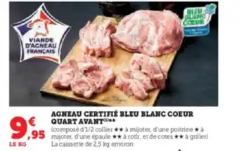 Hyper U AGNEAU CERTIFIÉ BLEU BLANC COEUR offre