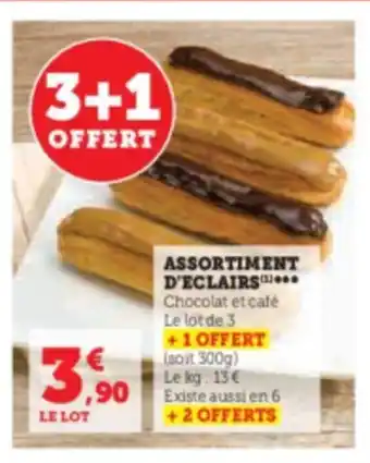 Hyper U ASSORTIMENT D'ECLAIRS offre