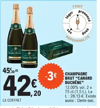 E.Leclerc CHAMPAGNE BRUT CANARD DUCHÊNE offre