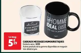 Auchan CADEAUX MESSAGES HUMOURISTIQUES offre