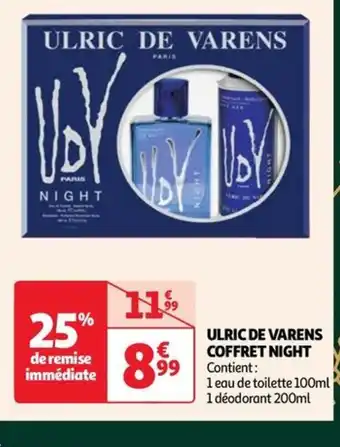Auchan ULRIC DE VARENS COFFRET NIGHT offre