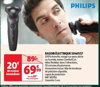 Auchan RASOIR ÉLECTRIQUE S5467/17 offre