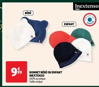 Auchan BONNET BÉBÉ OU ENFANT offre