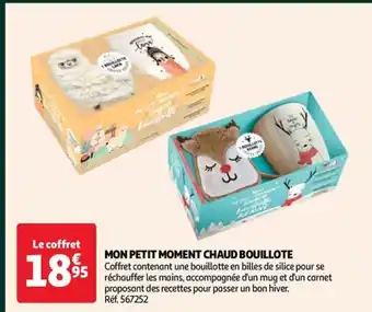 Auchan MON PETIT MOMENT CHAUD BOUILLOTE offre