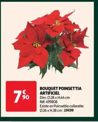Auchan BOUQUET POINSETTIA ARTIFICIEL offre