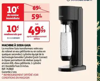 Auchan MACHINE À SODA GAIA offre