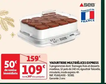 Auchan YAOURTIERE MULTIDÉLICES EXPRESS offre