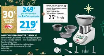 Auchan ROBOT CUISEUR CONNECTÉ CUISIOX V2 offre