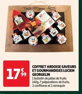 Auchan COFFRET ARDOISE SAVEURS ET GOURMANDISES LUCIEN GEORGELIN offre