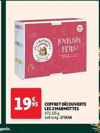 Auchan Coffret decouverte les 2 marmottes offre