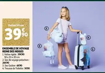 Auchan ENSEMBLE DE VOYAGE REINE DES NEIGES offre