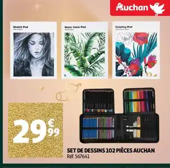 Auchan SET DE 48 FEUTRES CALLIGRAPHIE AUCHAN offre