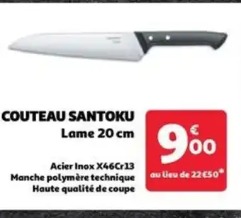 Auchan COUTEAU SANTOKU offre