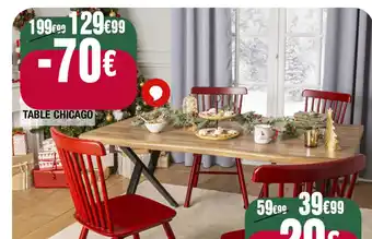 La Foir'Fouille TABLE CHICAGO offre