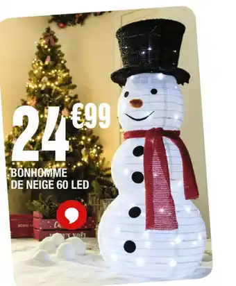 La Foir'Fouille BONHOMME DE NEIGE 60 LED offre