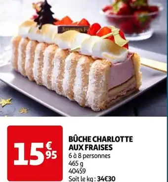Auchan BÛCHE CHARLOTTE AUX FRAISE offre
