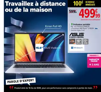 Carrefour Ordinateur portable offre